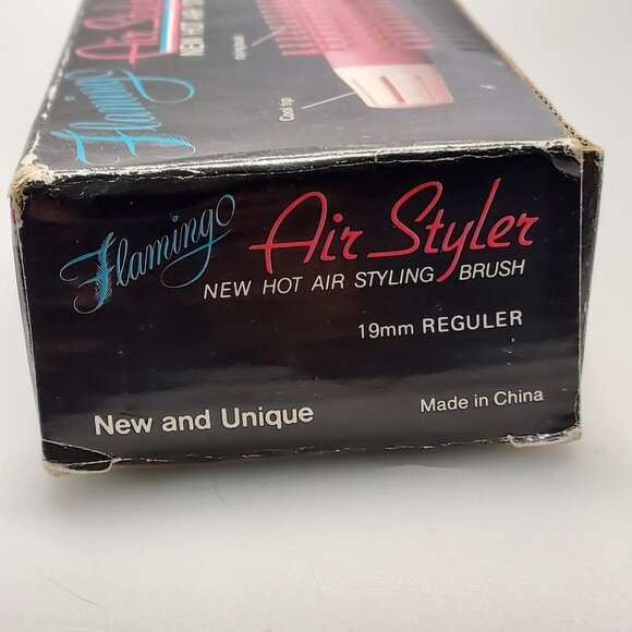 MISS FLAMINGO RETRO VTG FLAMINGO HOT AIR HAIR STYLING BRUSH RARE PINK NOS IN BOX - Picture 5 of 12